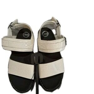 New Girls Wonder‎ Nation Fashion Flatform Sandals Size 4 White Glitter SKU FDB